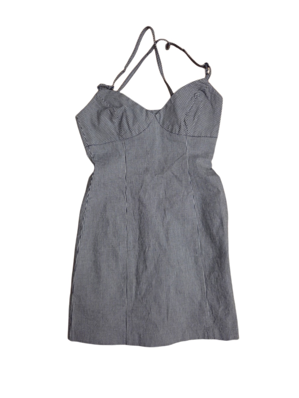 Guess Striped Strapless Sundress in Gray and White